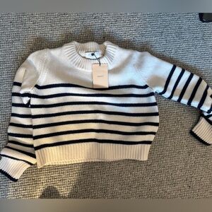 La Ligne Mini Marin Navy and White Striped Sweater